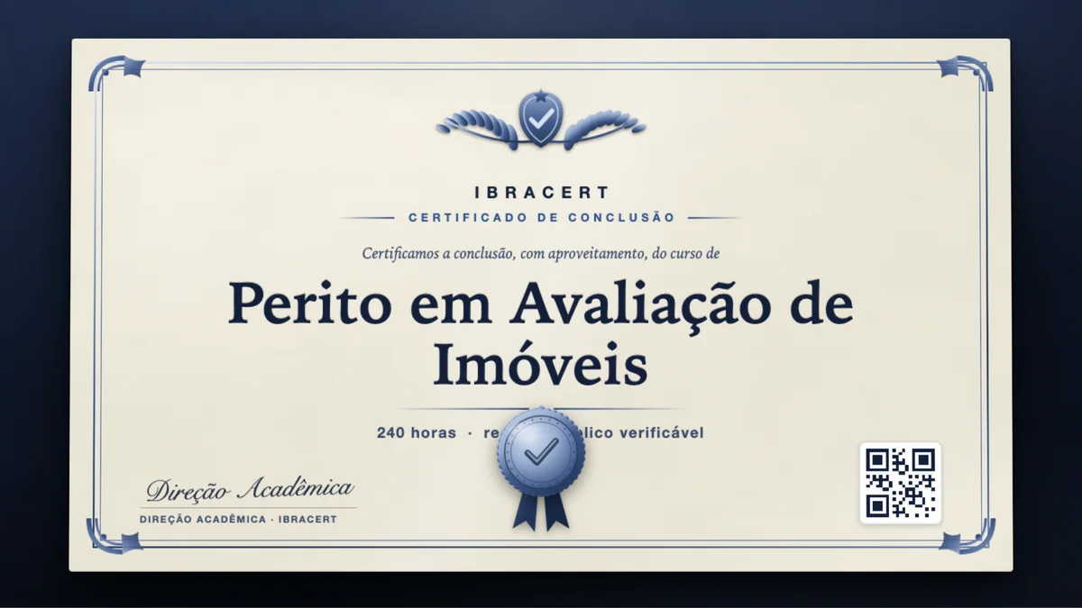 Capa do curso Perito em Avaliação de Imóveis