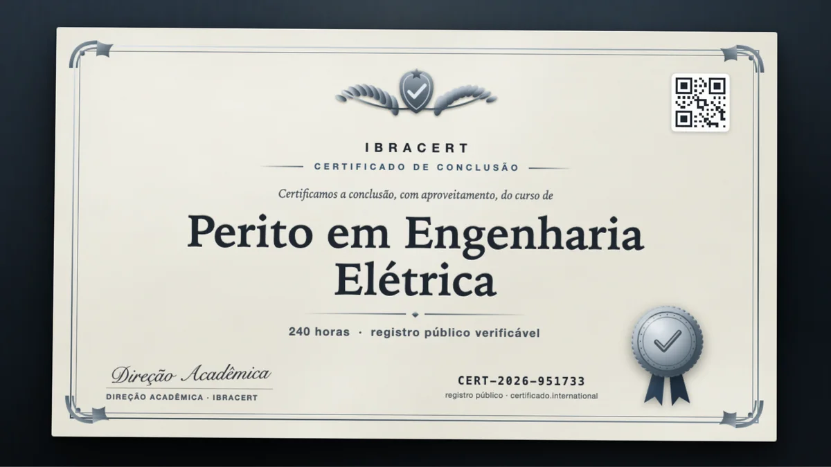 Capa do curso Perito em Engenharia Elétrica