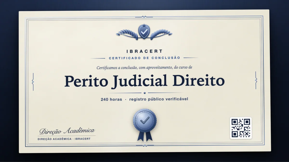 Capa do curso Perito Judicial Direito
