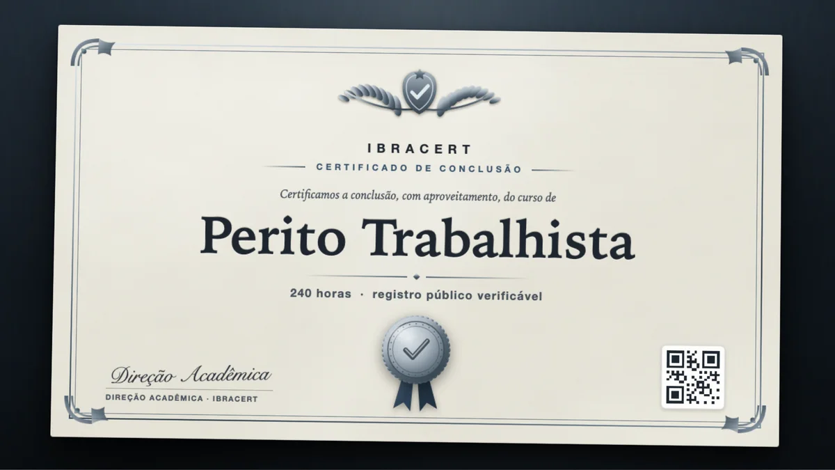 Capa do curso Perito Trabalhista