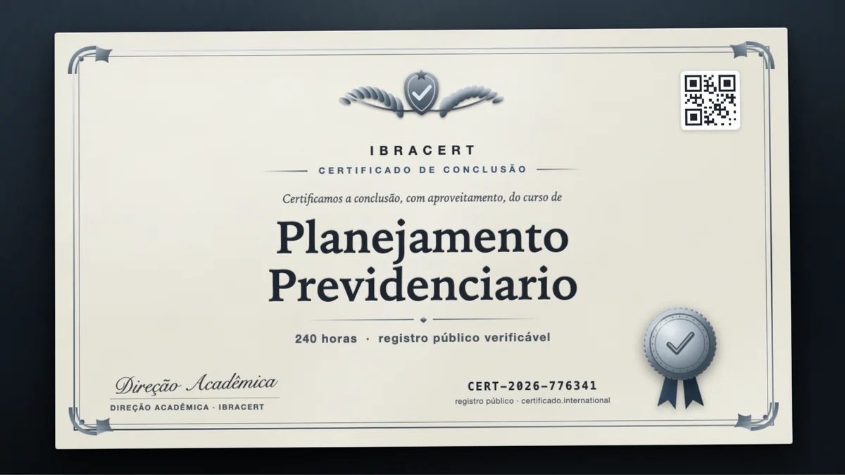 Capa do curso Planejamento Previdenciario