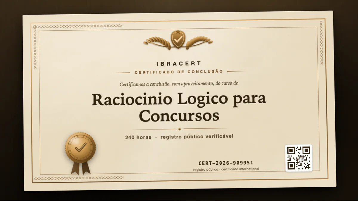 Capa do curso Raciocinio Logico para Concursos