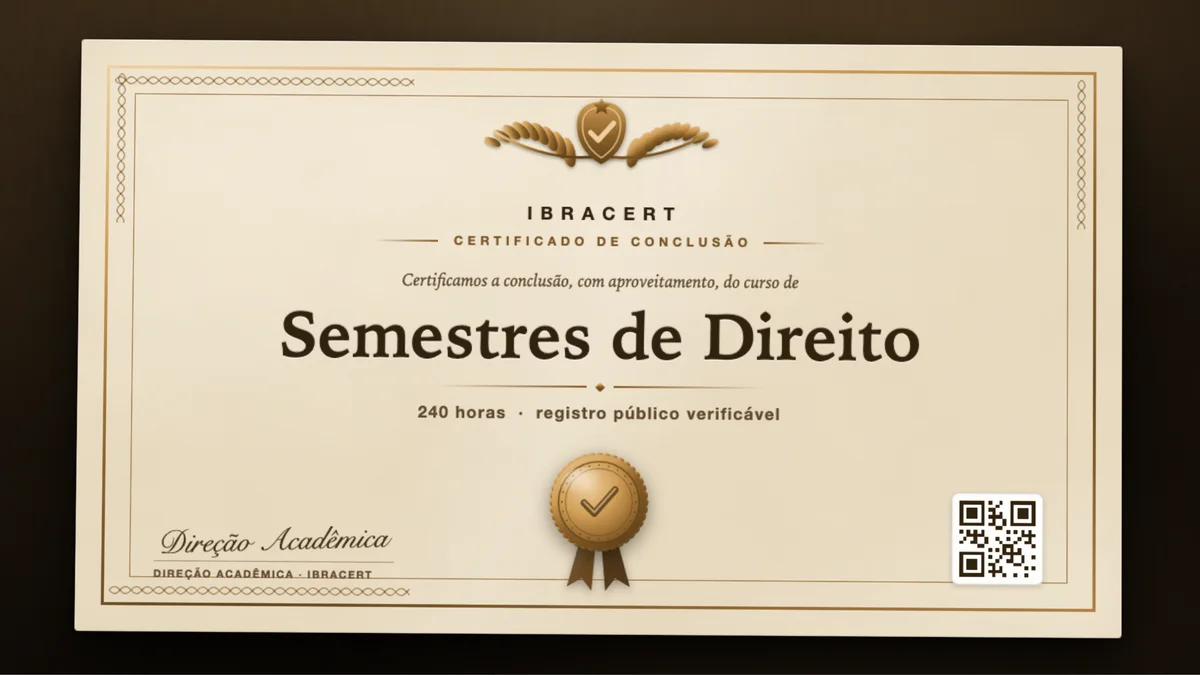 Capa do curso Semestres de Direito