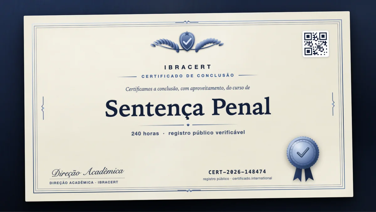 Capa do curso Sentença Penal
