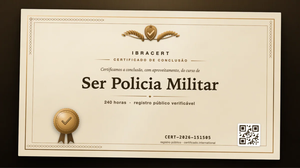 Capa do curso Ser Policia Militar