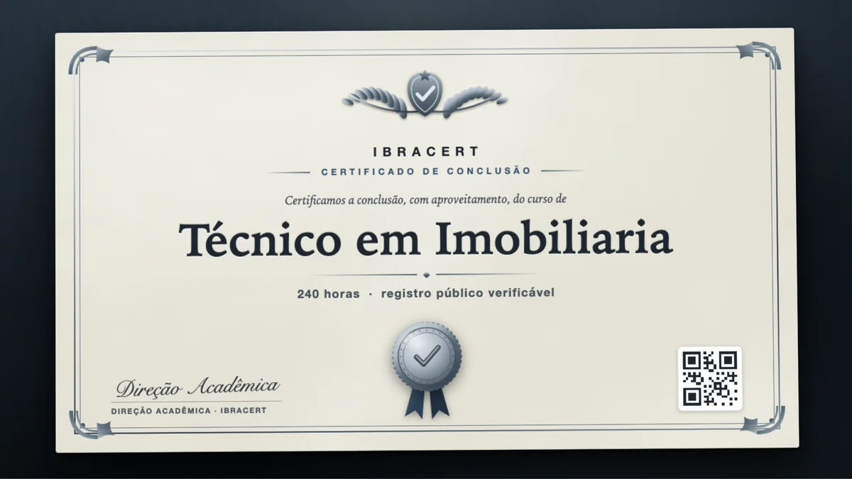 Capa do curso Técnico em Imobiliaria
