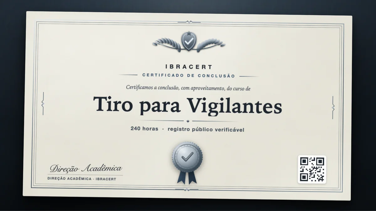 Capa do curso Tiro para Vigilantes