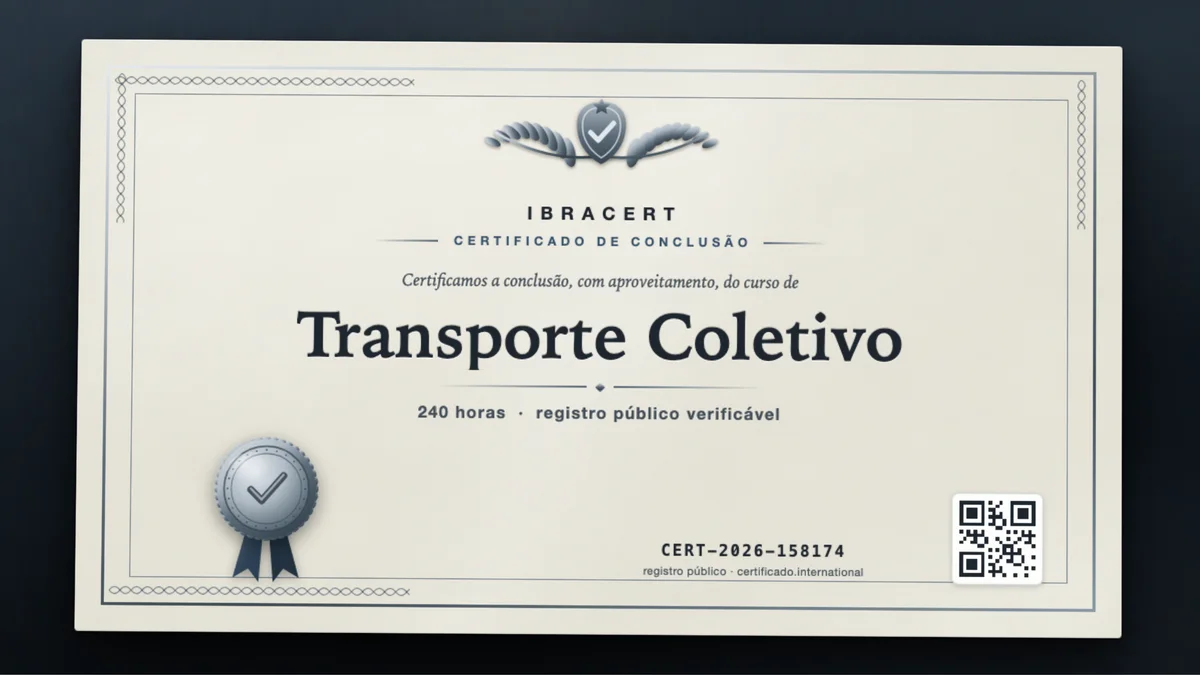 Capa do curso Transporte Coletivo