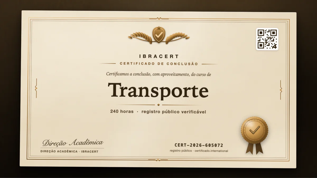 Capa do curso Transporte