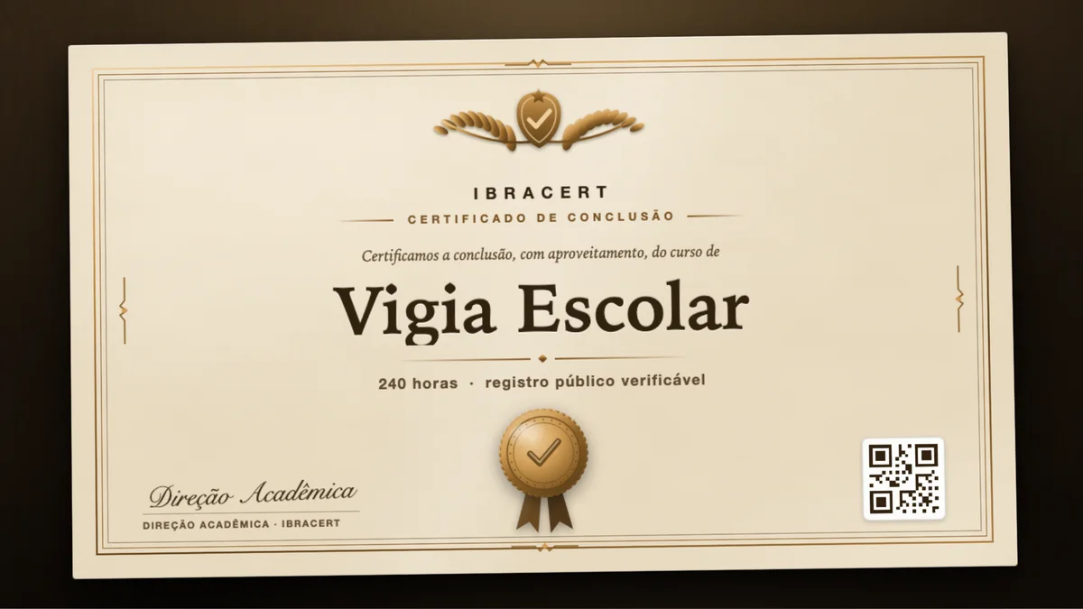 Capa do curso Vigia Escolar