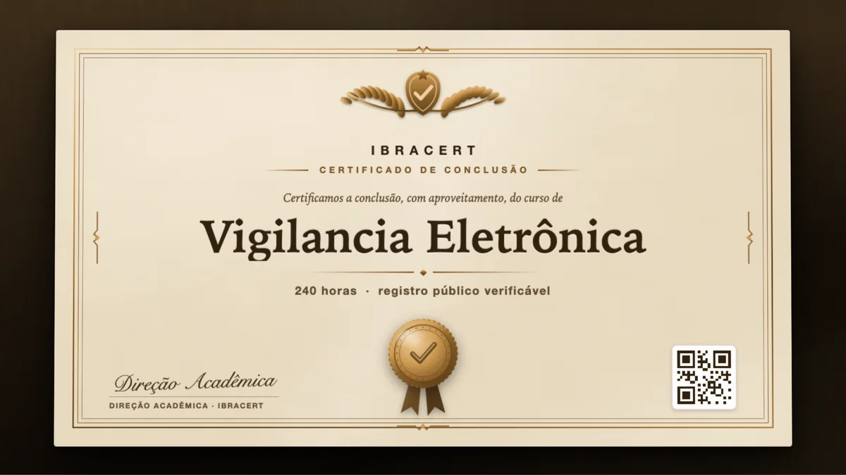 Capa do curso Vigilancia Eletrônica