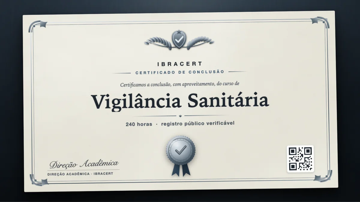 Capa do curso Vigilância Sanitária