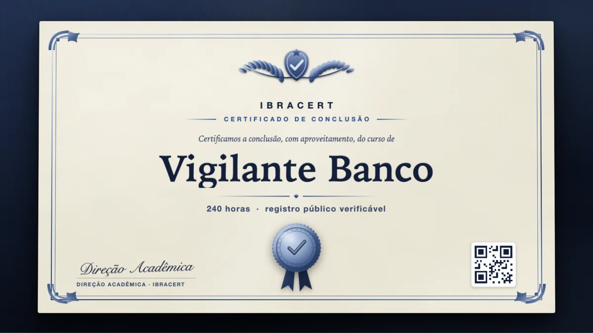 Capa do curso Vigilante Banco