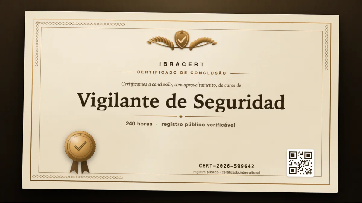 Capa do curso Vigilante de Seguridad