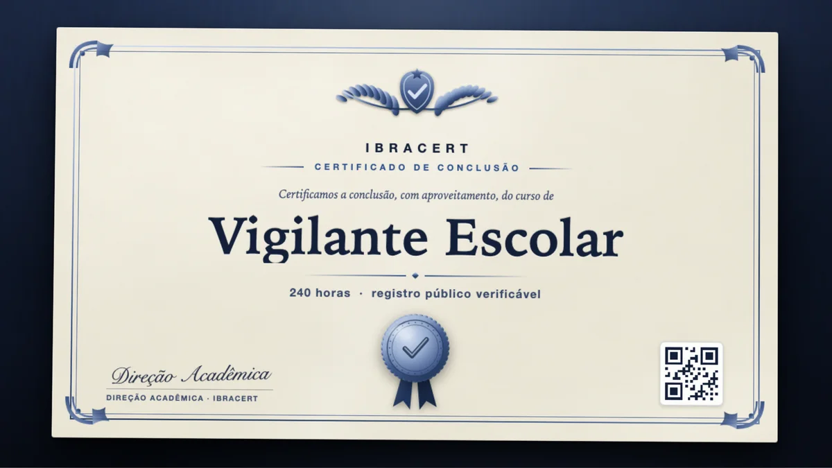 Capa do curso Vigilante Escolar