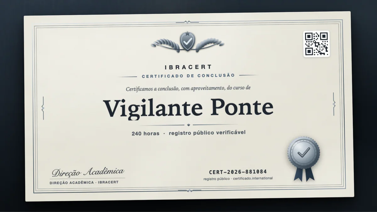Capa do curso Vigilante Ponte