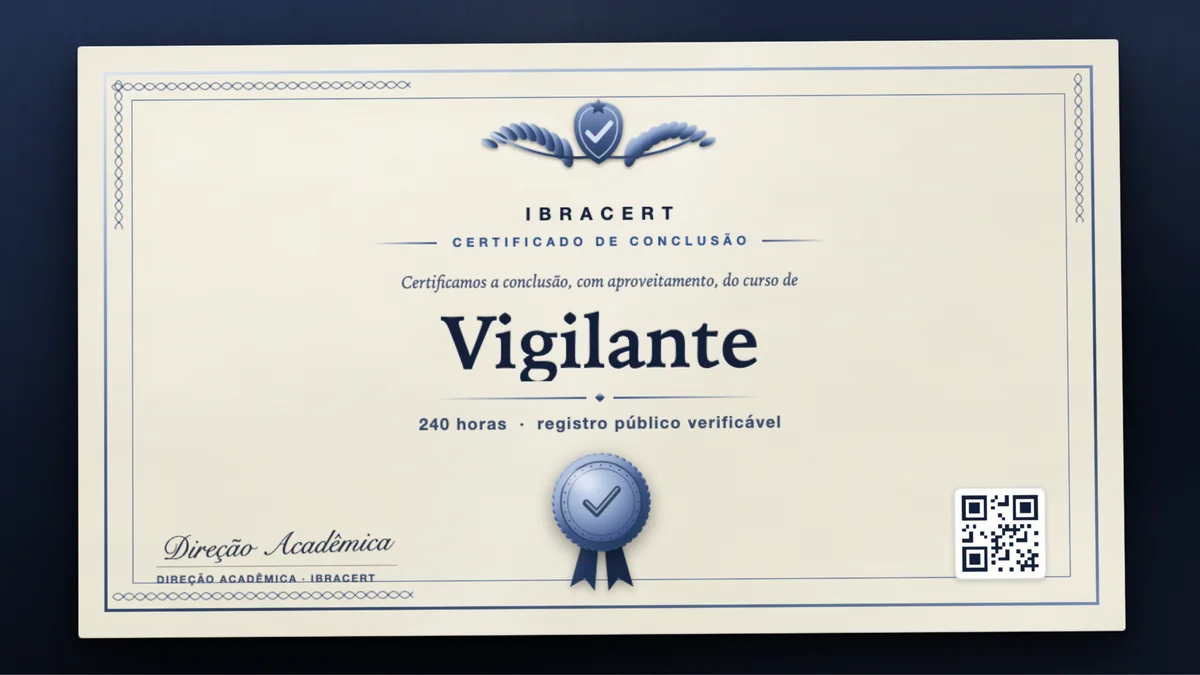 Capa do curso Vigilante