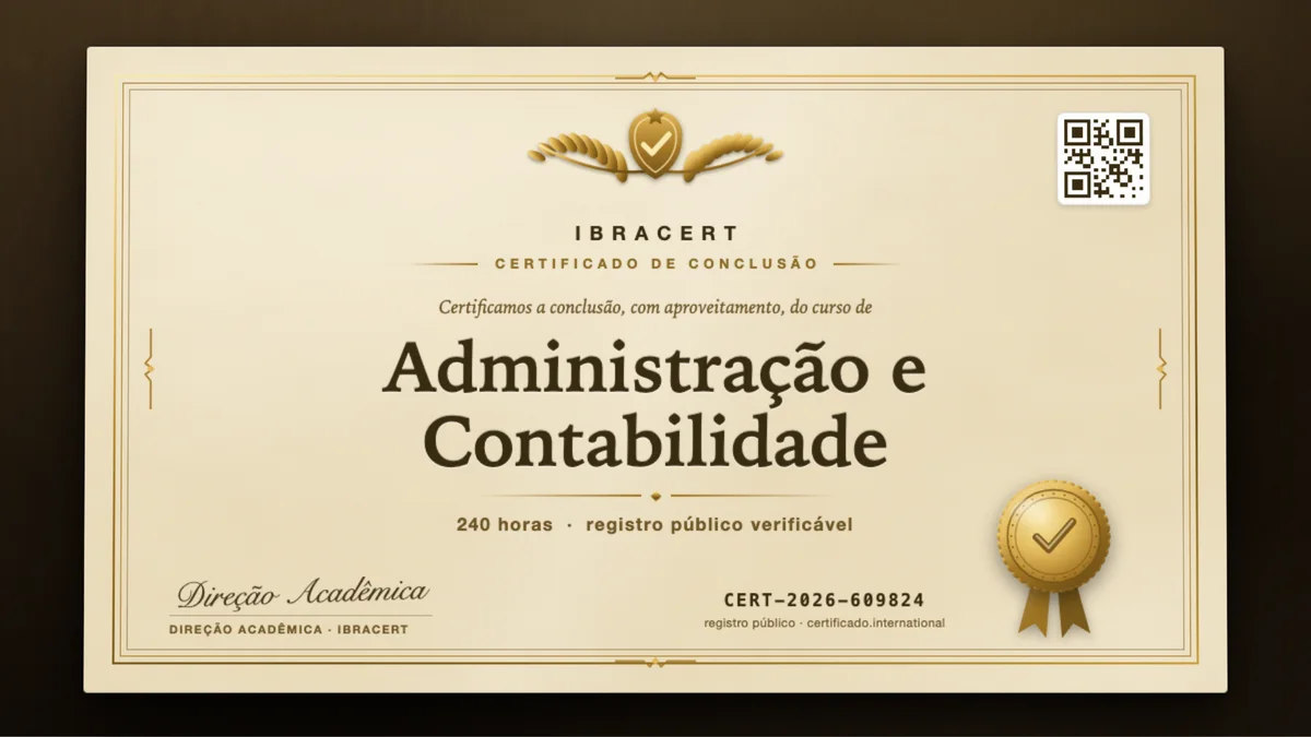 Capa do curso Administração e Contabilidade