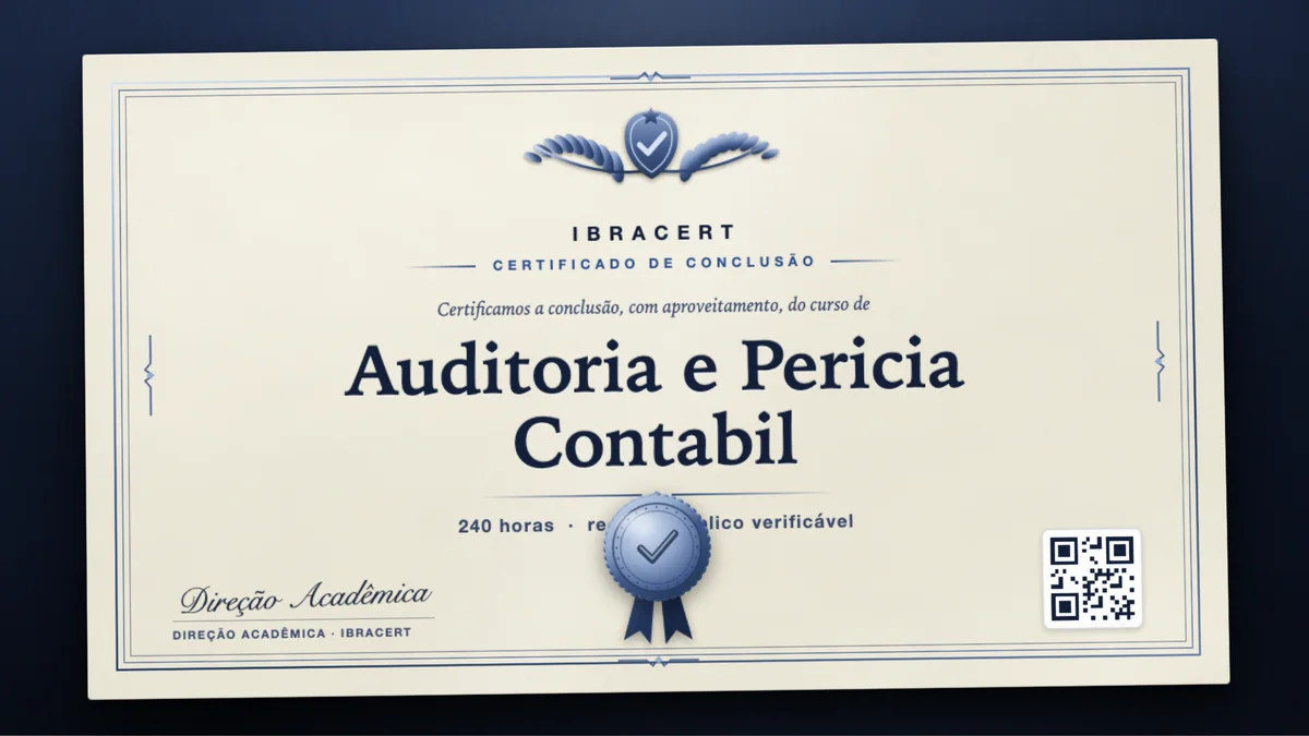 Capa do curso Auditoria e Pericia Contabil