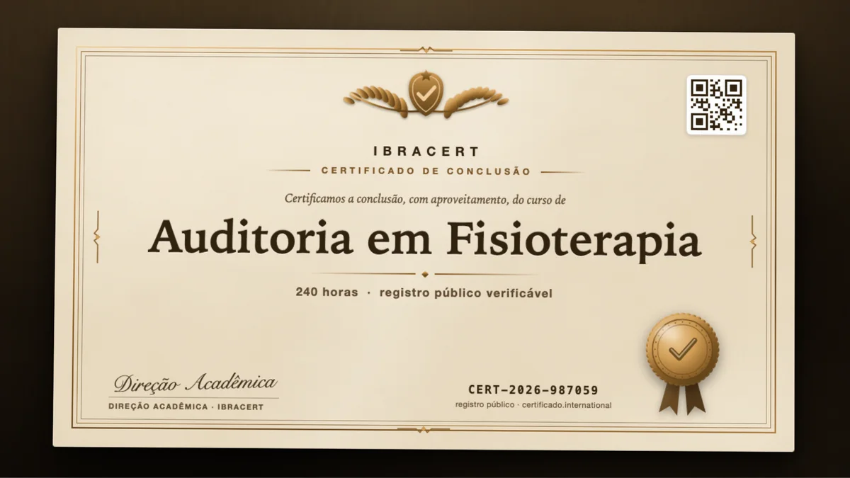 Capa do curso Auditoria em Fisioterapia