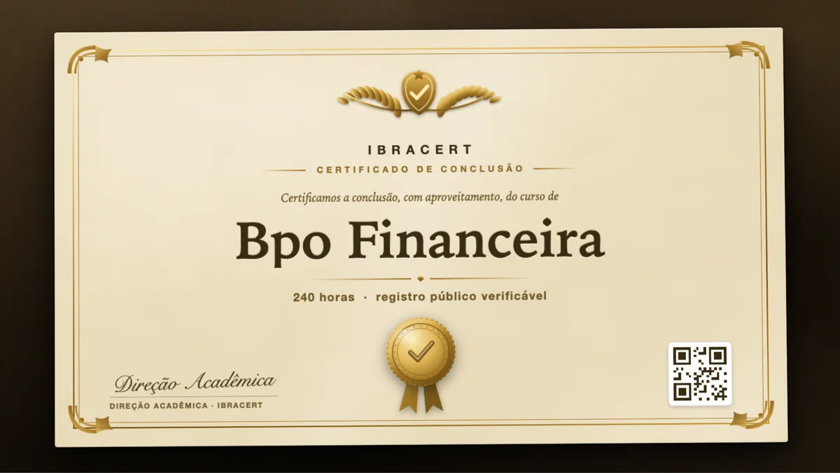 Capa do curso Bpo Financeira