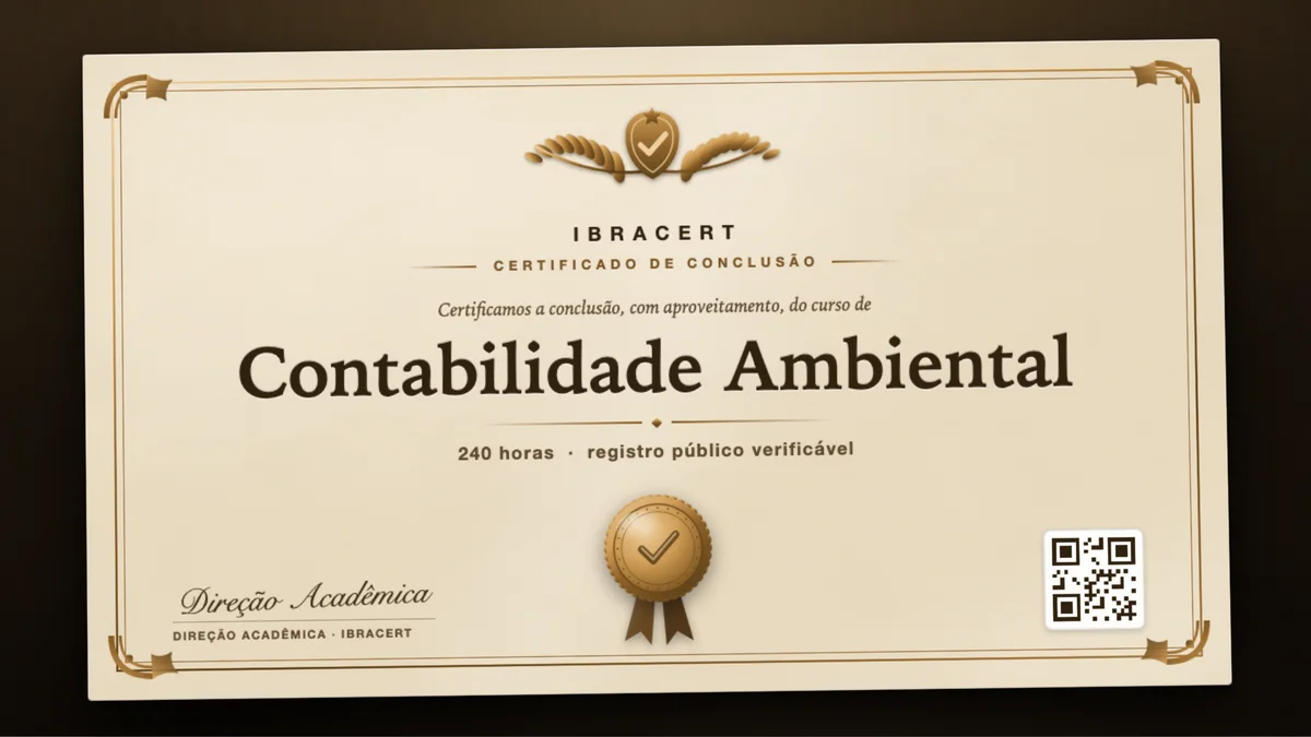 Capa do curso Contabilidade Ambiental