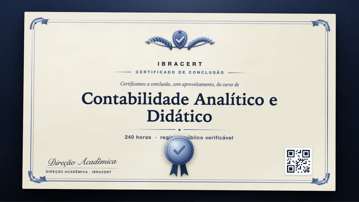 Capa do curso Contabilidade Analítico e Didático