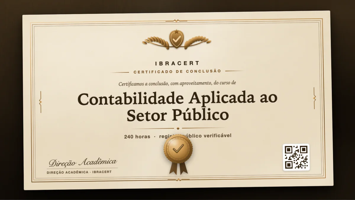 Capa do curso Contabilidade Aplicada ao Setor Público