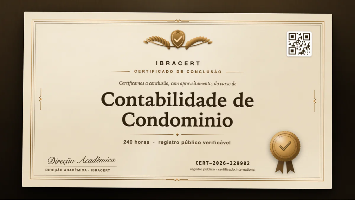 Capa do curso Contabilidade de Condominio