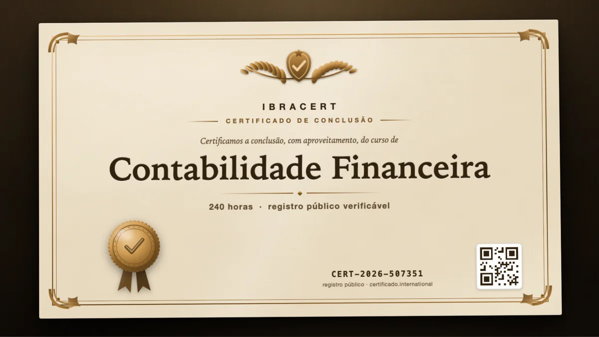 Capa do curso Contabilidade Financeira
