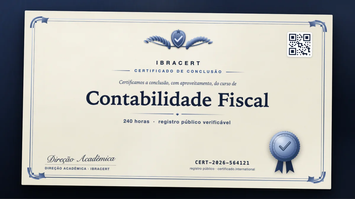 Capa do curso Contabilidade Fiscal