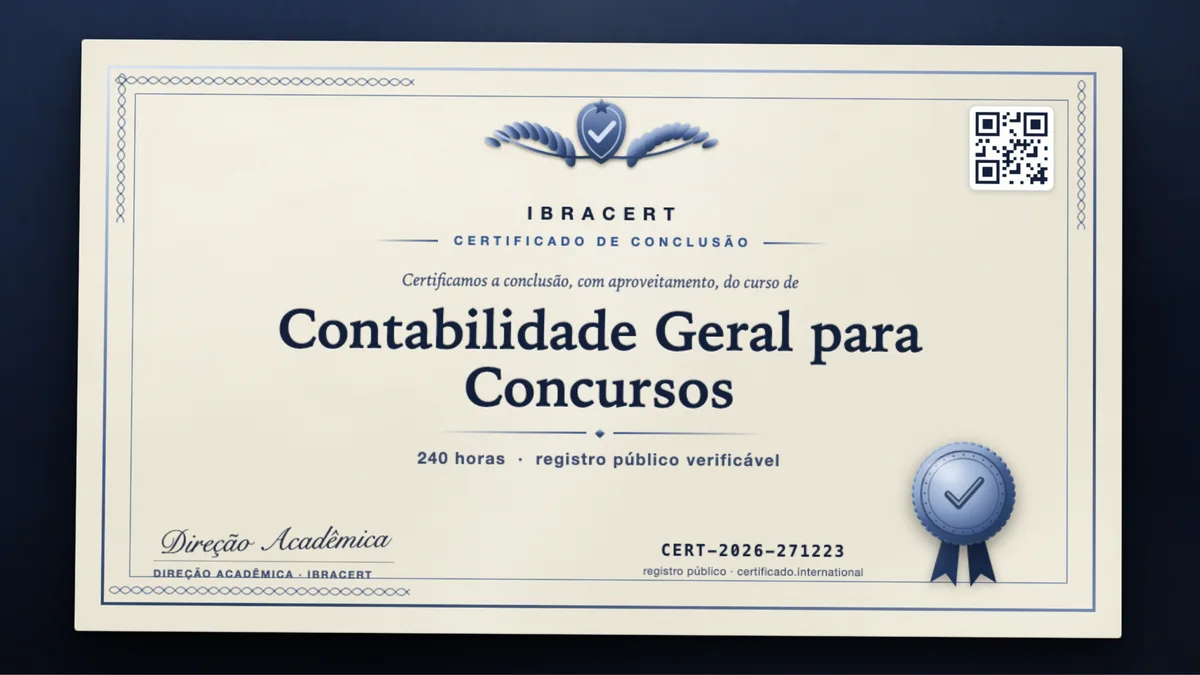 Capa do curso Contabilidade Geral para Concursos
