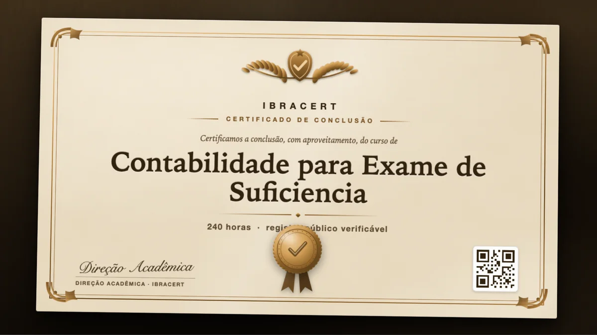Capa do curso Contabilidade para Exame de Suficiencia