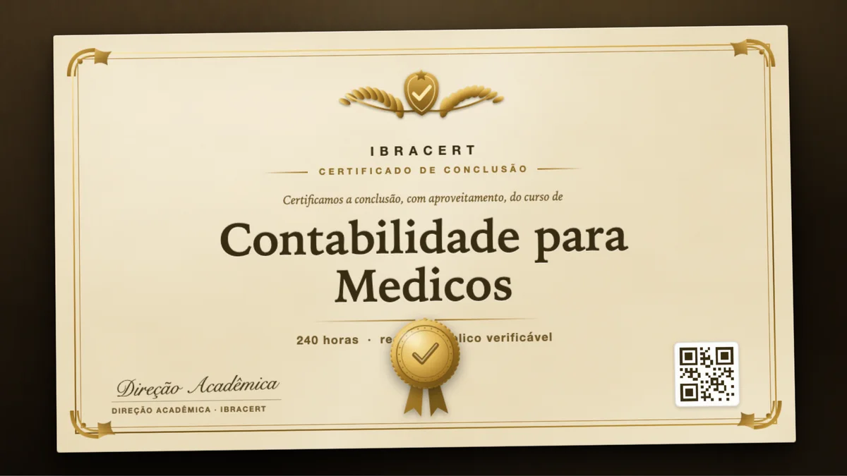 Capa do curso Contabilidade para Medicos