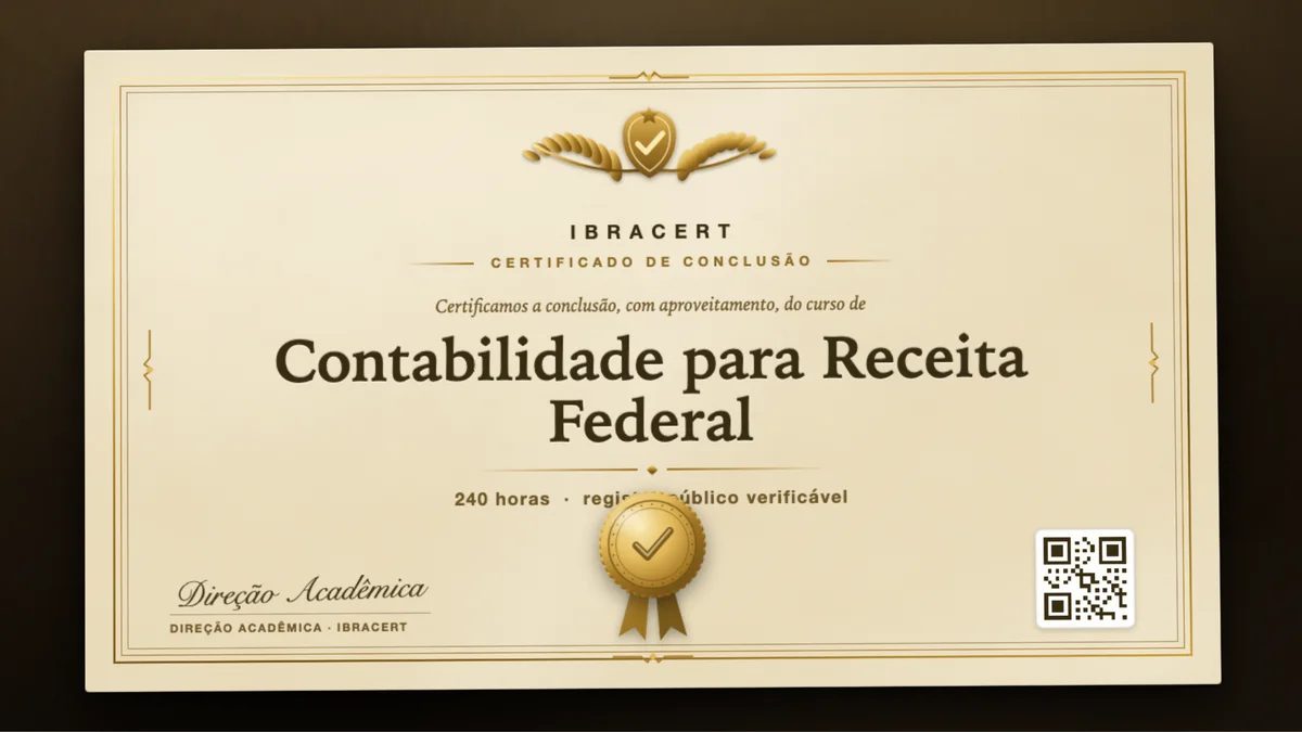 Capa do curso Contabilidade para Receita Federal