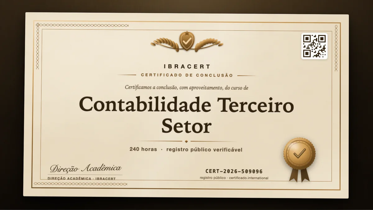 Capa do curso Contabilidade Terceiro Setor