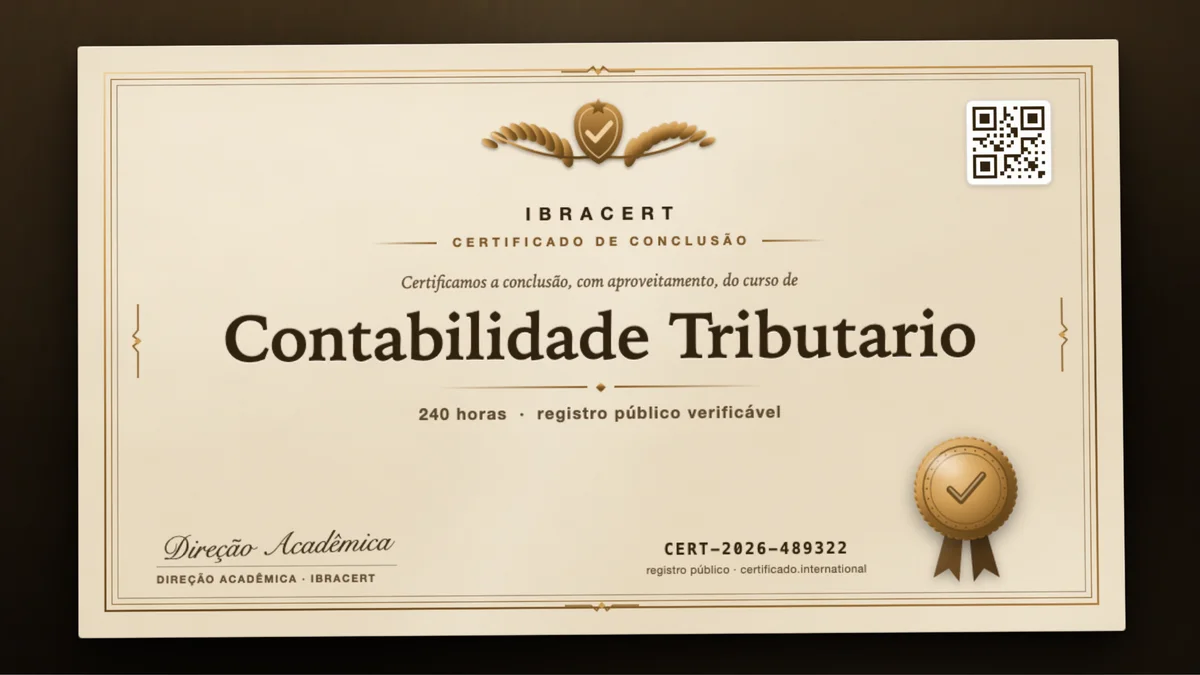 Capa do curso Contabilidade Tributario