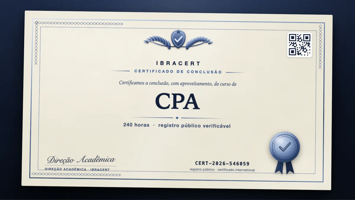 Capa do curso CPA