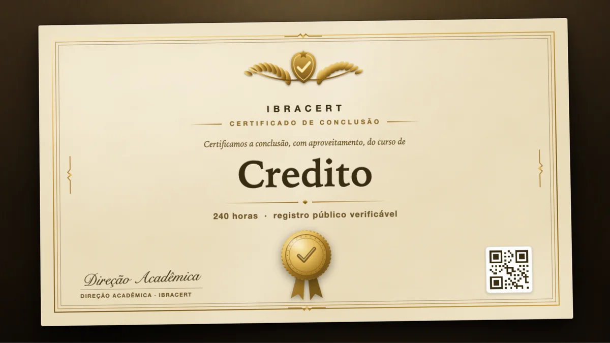 Capa do curso Credito