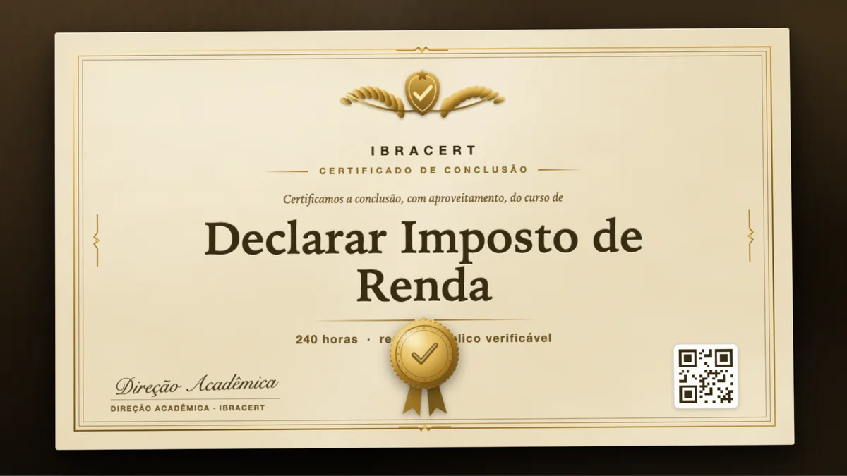 Capa do curso Declarar Imposto de Renda