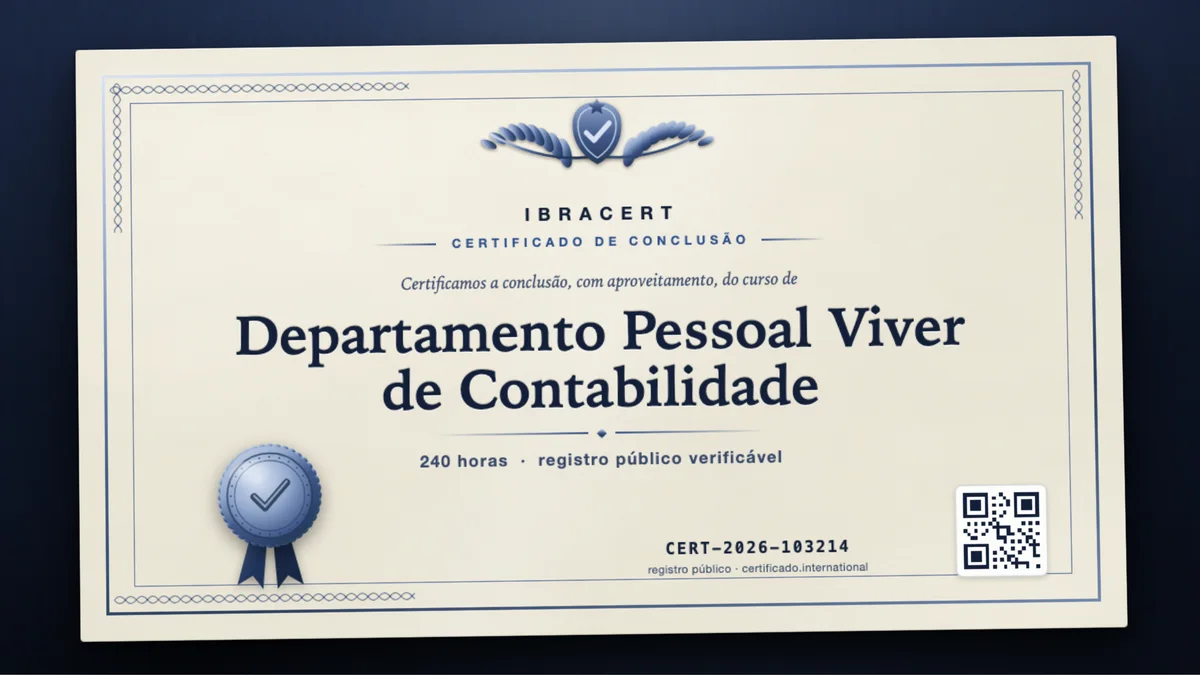 Capa do curso Departamento Pessoal Viver de Contabilidade