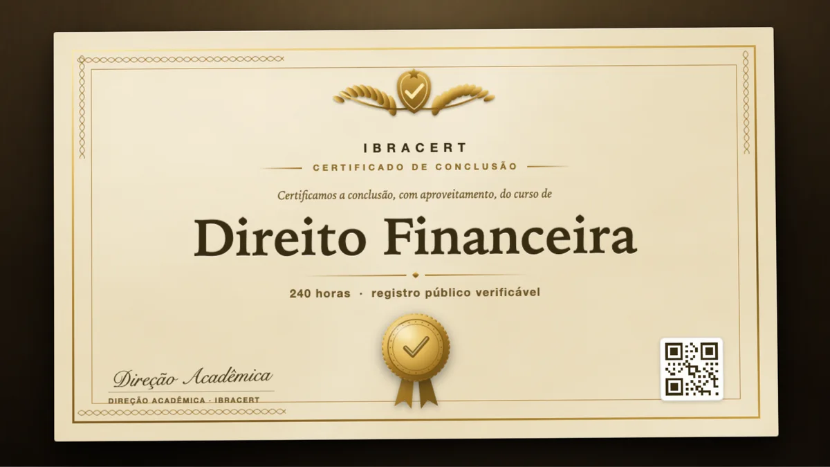 Capa do curso Direito Financeira