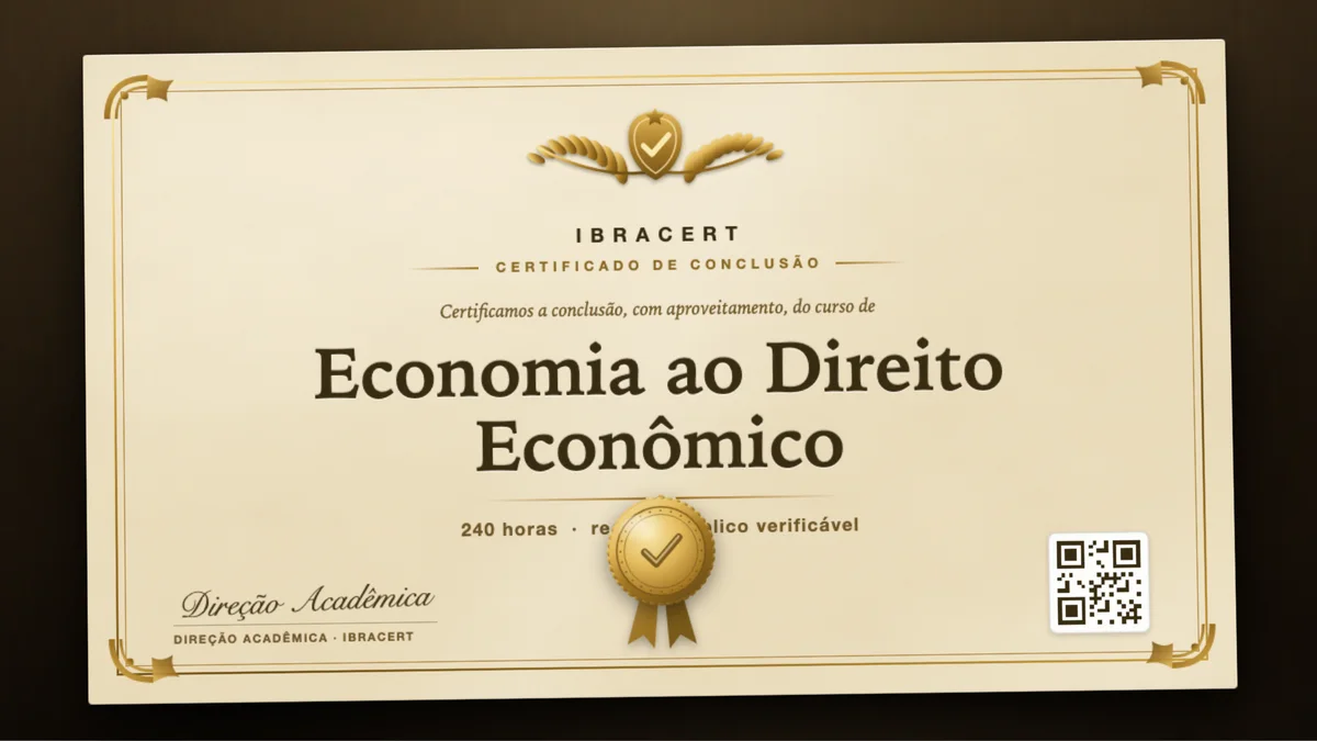 Capa do curso Economia ao Direito Econômico