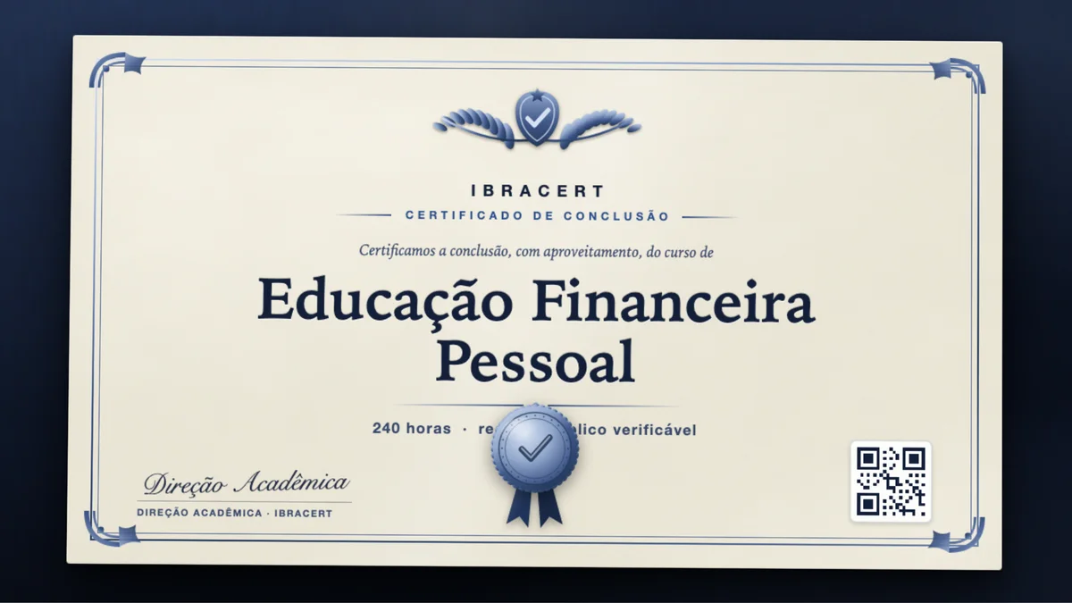 Capa do curso Educação Financeira Pessoal