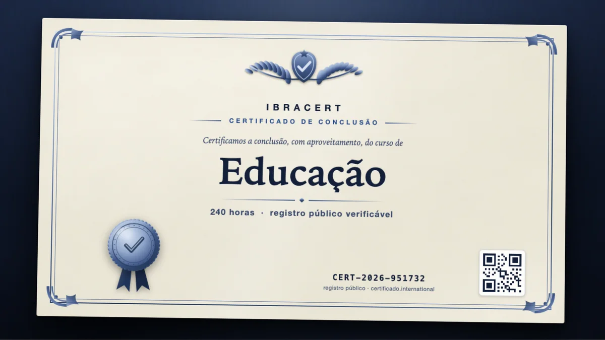 Capa do curso Educação