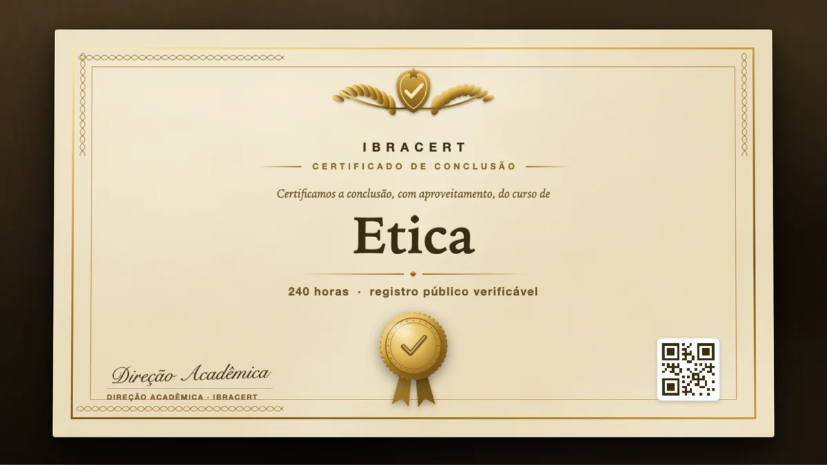 Capa do curso Etica