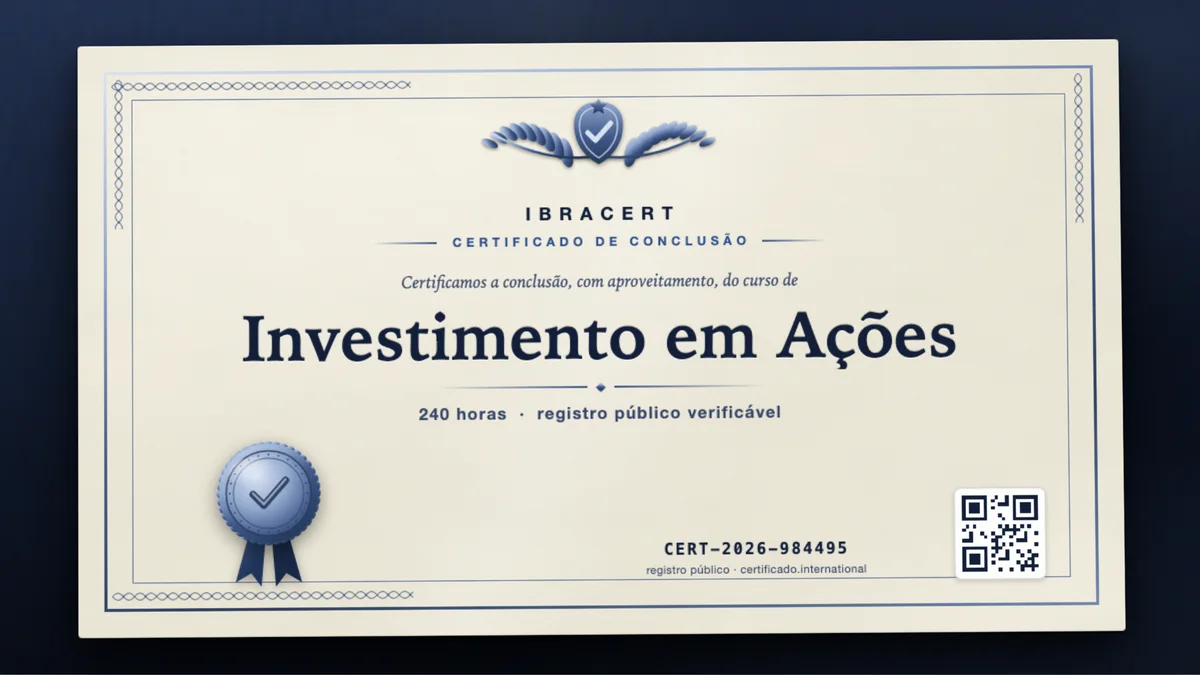 Capa do curso Investimento em Ações