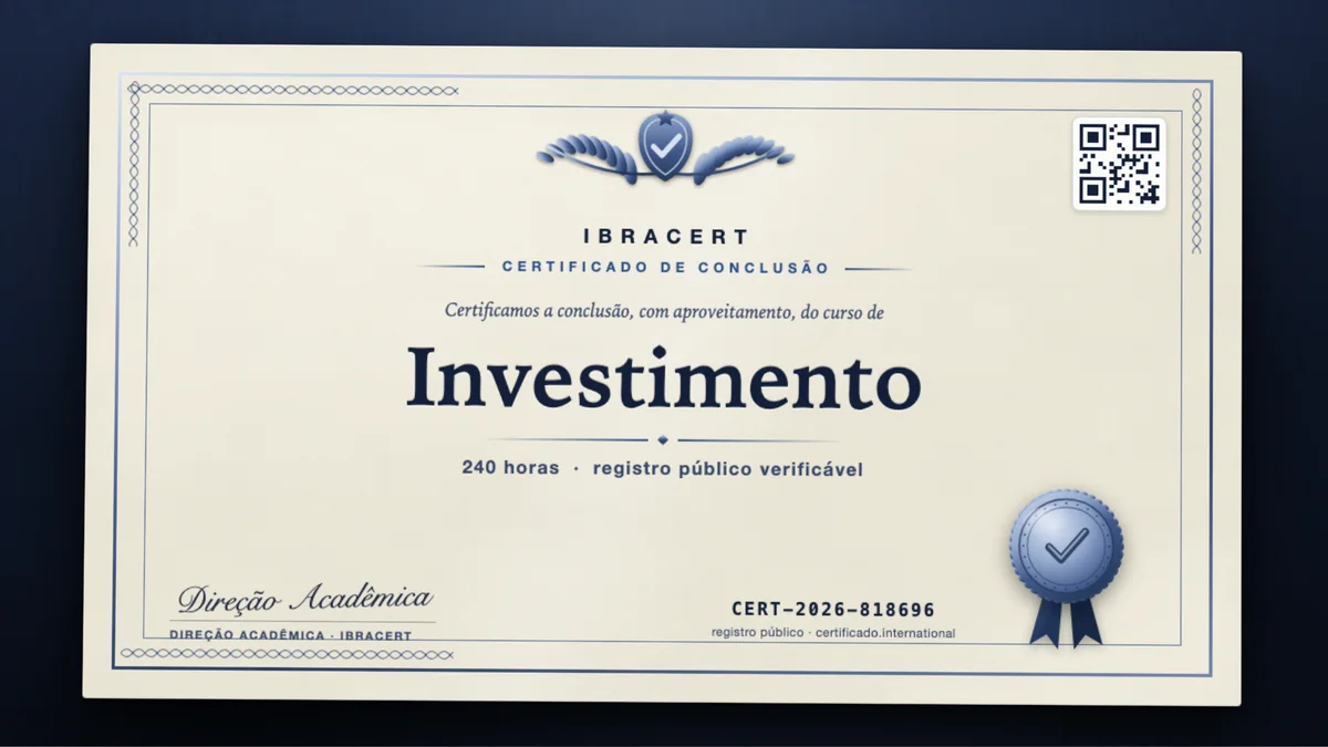 Capa do curso Investimento