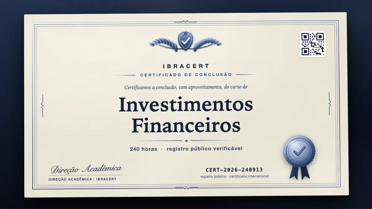 Capa do curso Investimentos Financeiros