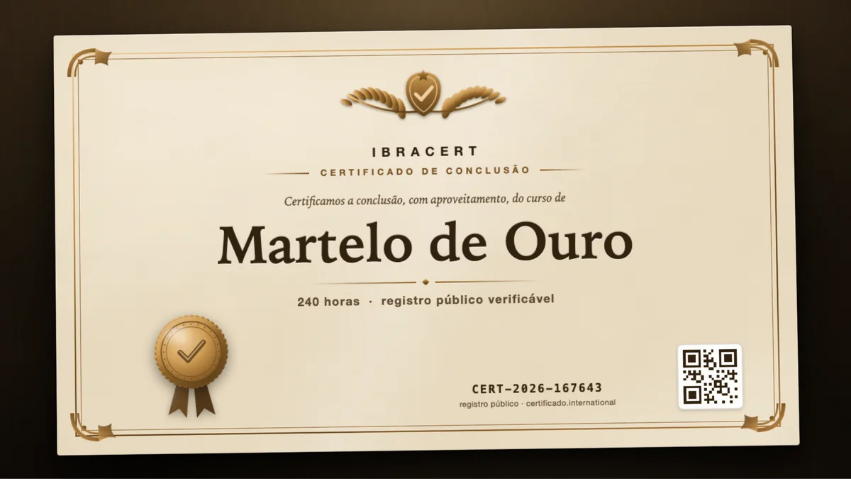 Capa do curso Martelo de Ouro